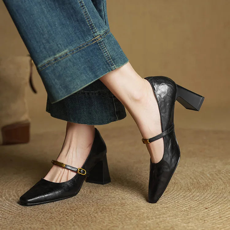 Anna-Berg | Genuine Leather Heels
