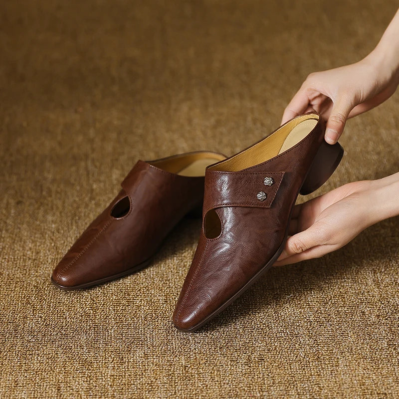 Anna-Berg | Genuine Leather Mules