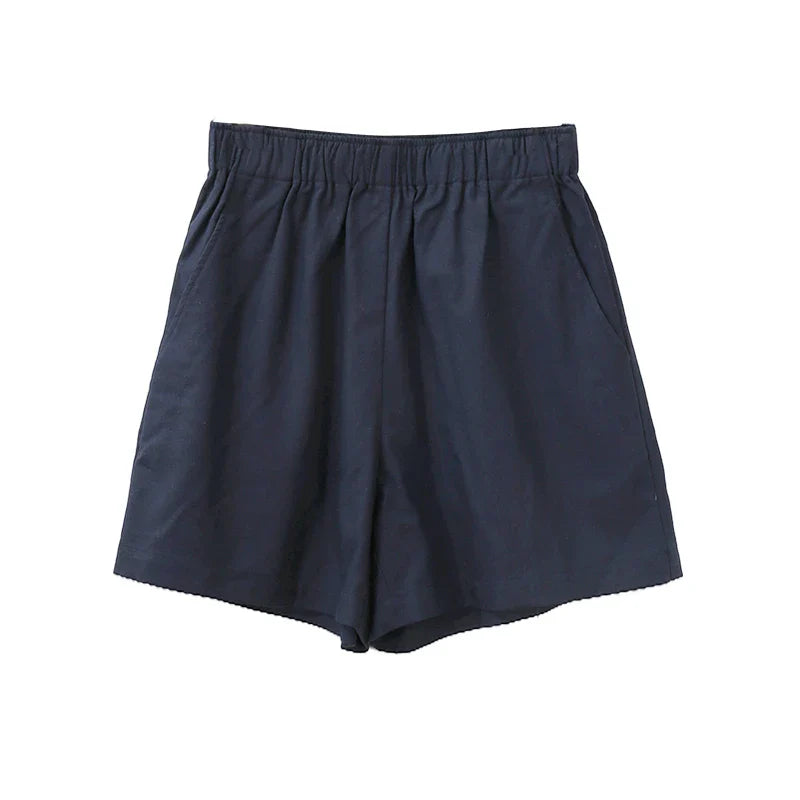 Anna-Berg | Relaxed Fit Drawstring Linen Shorts