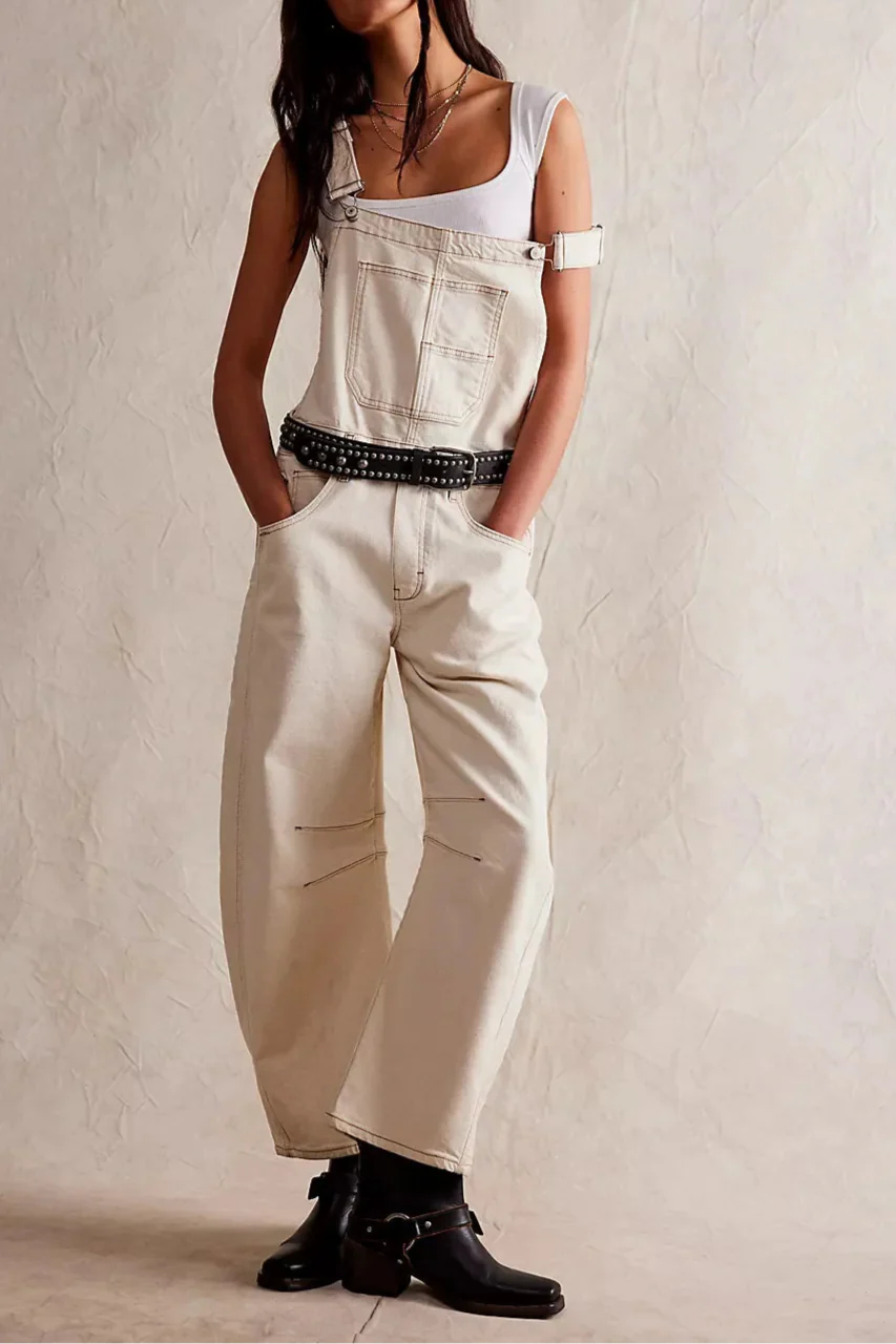 Anna-Berg | Wide-Leg Denim Overalls