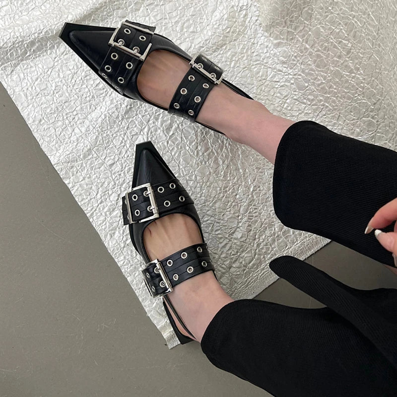 Anna-Berg | Slingback Heels in Leather