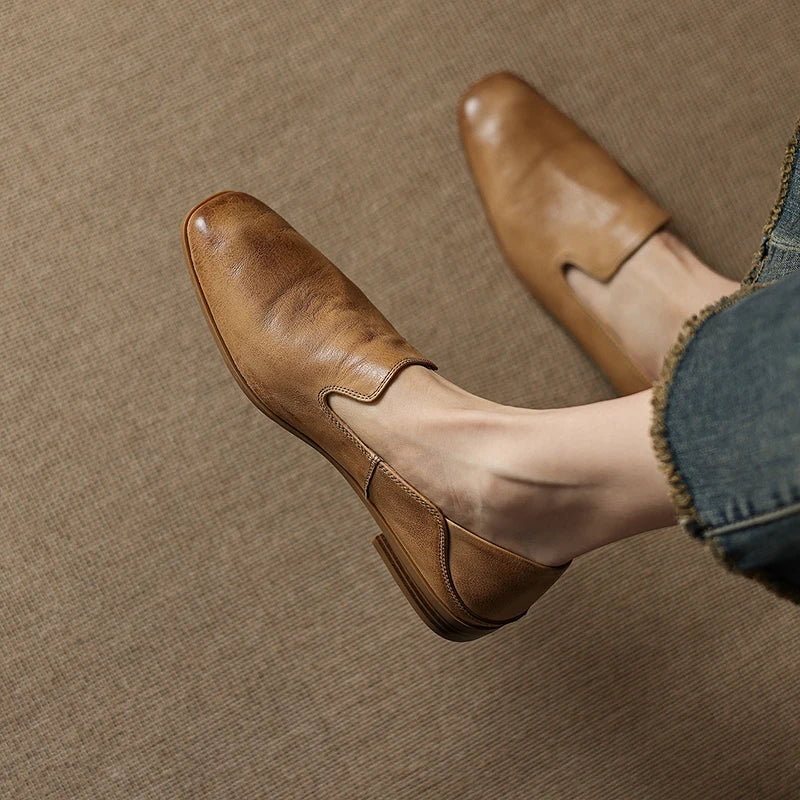 Anna-Berg | Black Leather Loafers