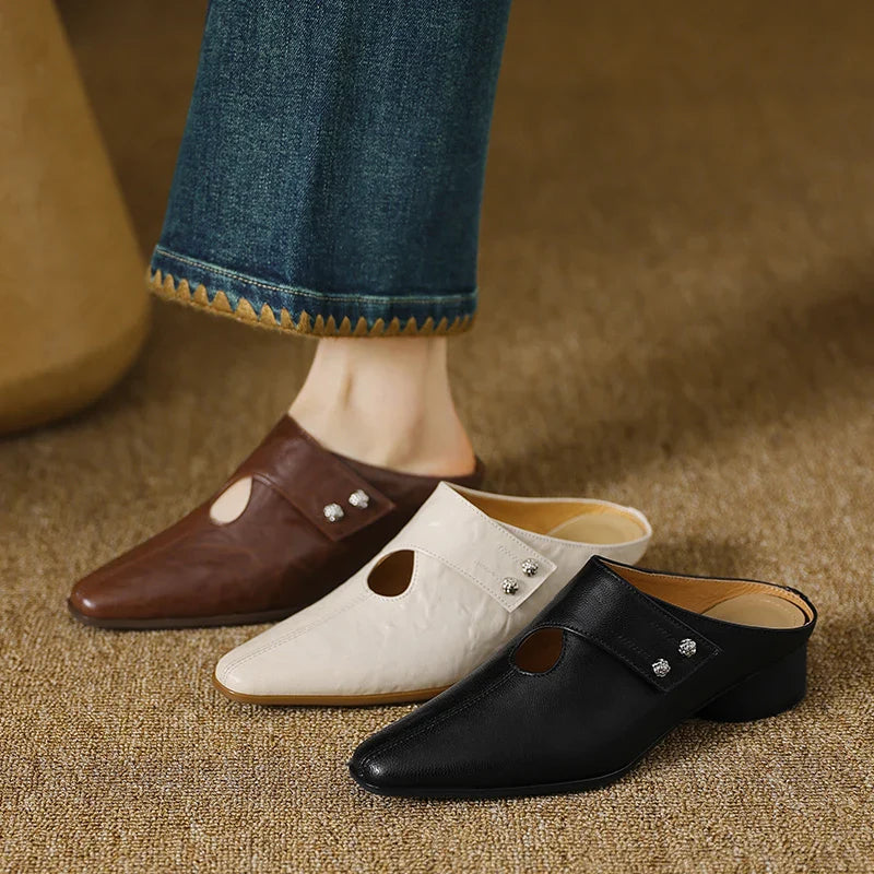 Anna-Berg | Genuine Leather Mules