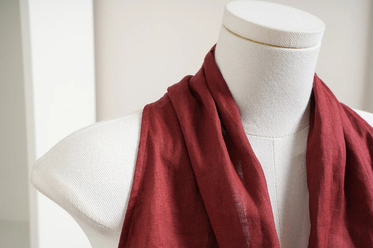 Anna-Berg | Natural Draped Linen Vest