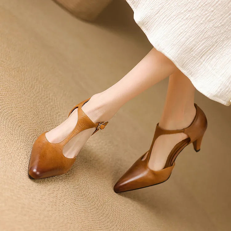 Anna-Berg | Genuine Leather Heels