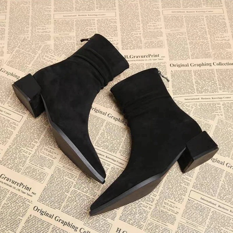 Anna-Berg | Leather Ankle Boots