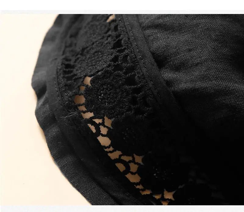 Anna-Berg | Embroidered Linen Shorts