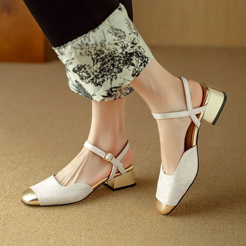 Anna-Berg | Slingback Heels in Leather