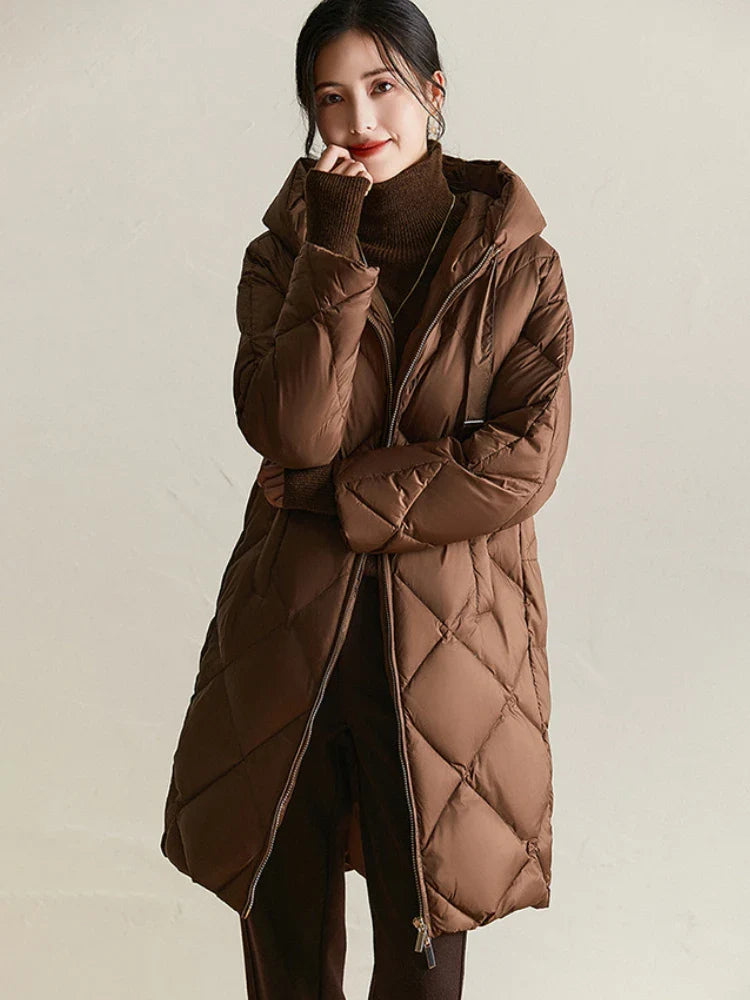 Anna-Berg | Quilted Hooded Down Coat