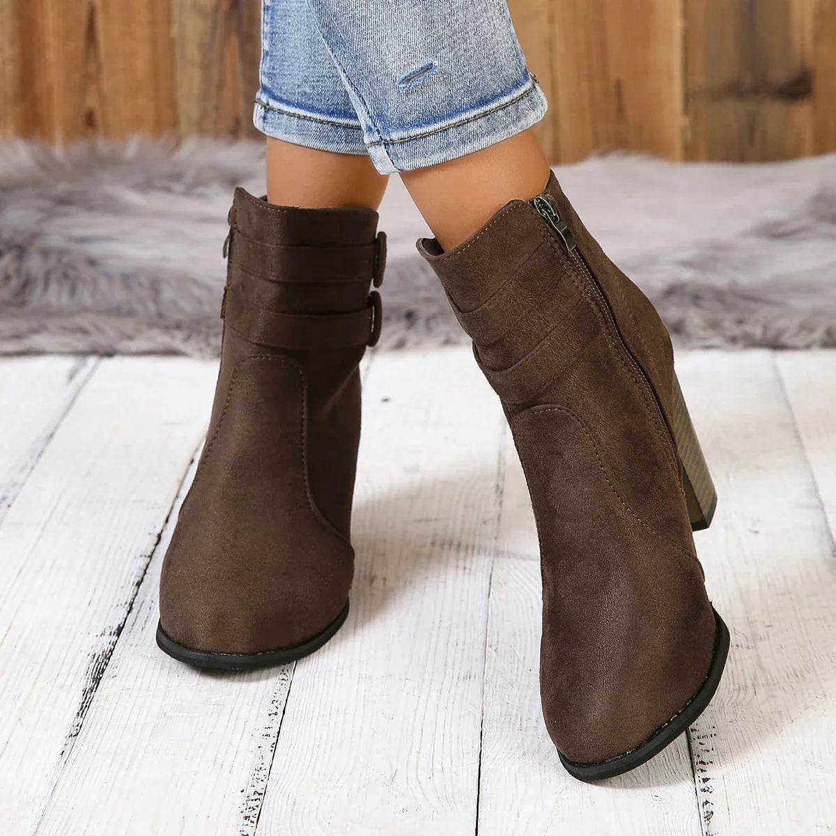 Anna-Berg | Leather Ankle Boots