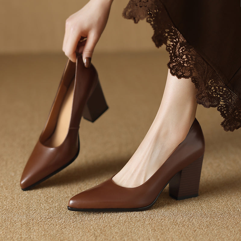 Anna-Berg | Genuine Leather Heels