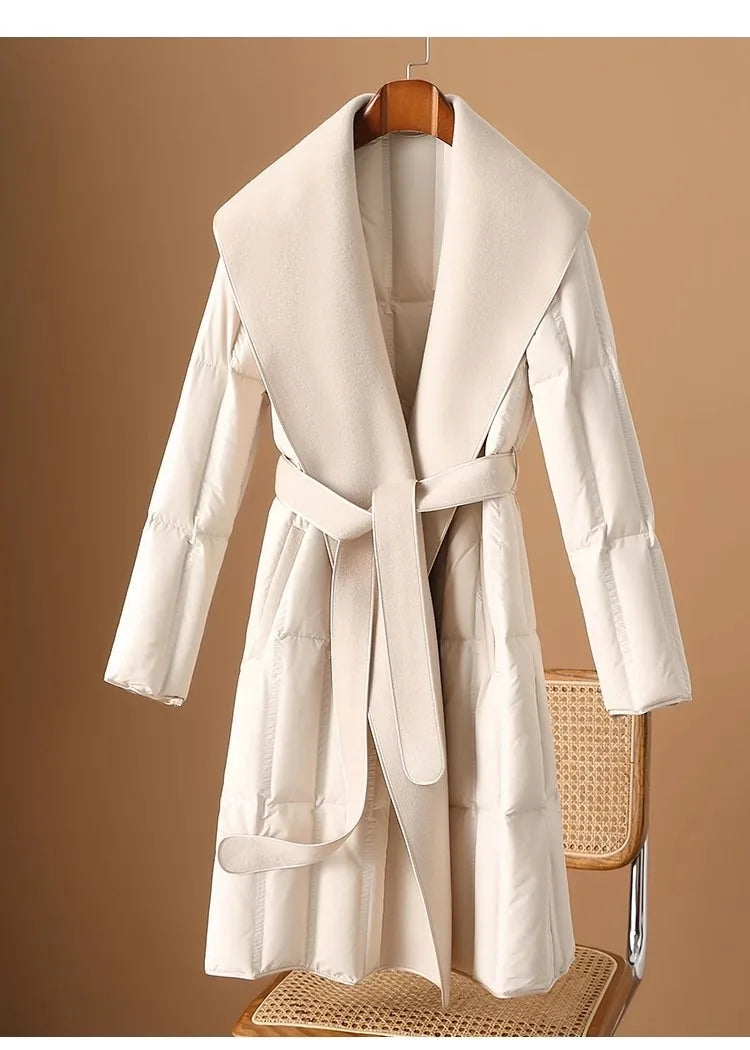 Anna-Berg | Down Coat, Wool Collar