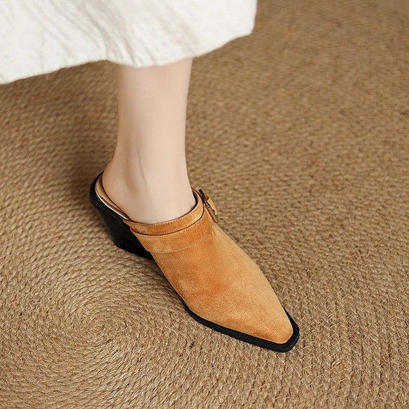 Anna-Berg | Suede Mules