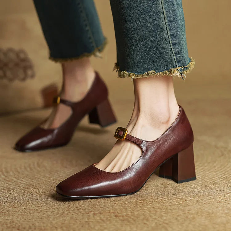 Anna-Berg | Genuine Leather Heels