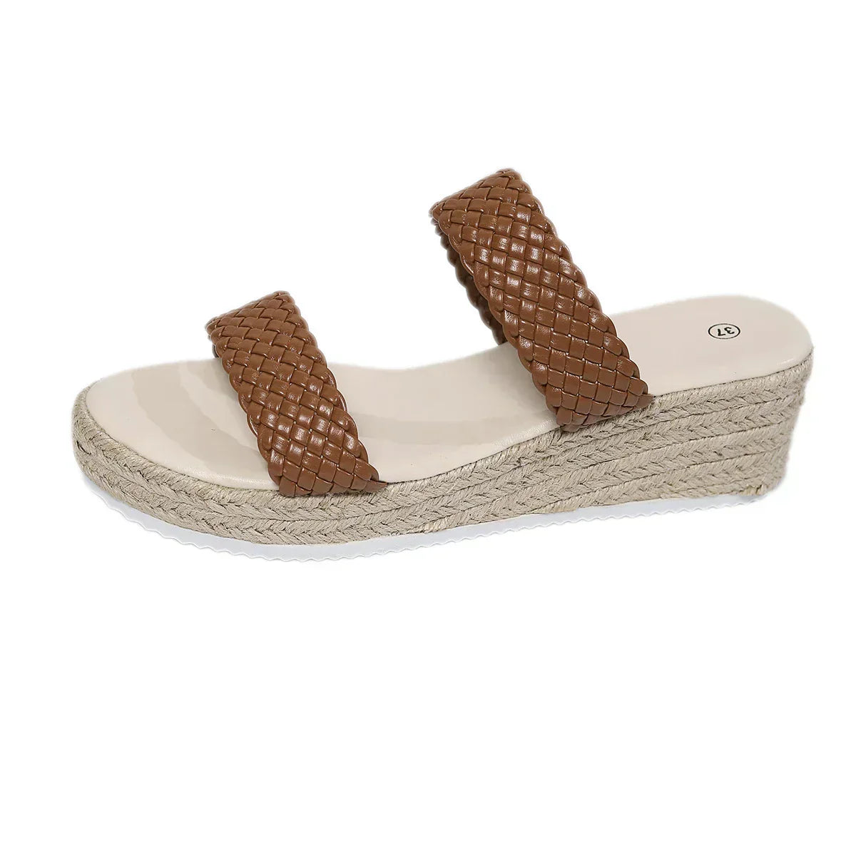 Anna-Berg | Sculpted Cushioned Wedge Sandals with a Timeless Finish