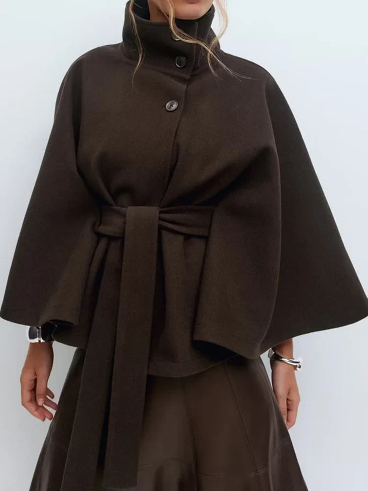Anna-Berg | Cape Coat, Wool-Blend