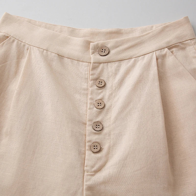 Anna-Berg | Wide-Leg Cotton Pant