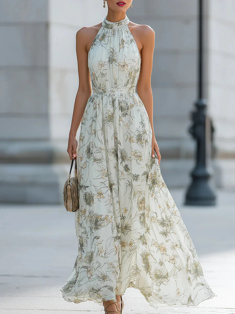 Anna-Berg | Flowy Halter Dress