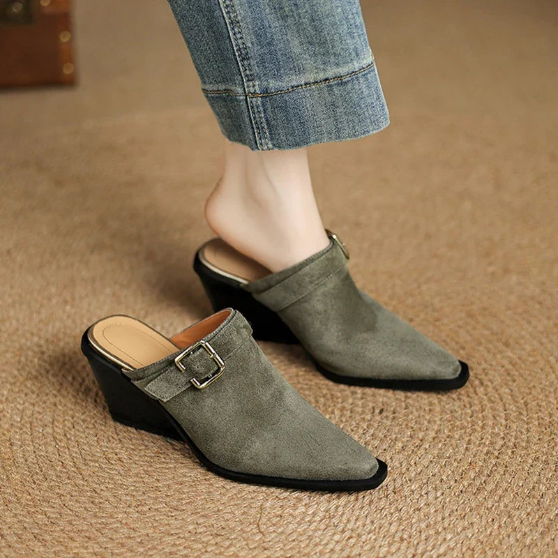 Anna-Berg | Suede Mules