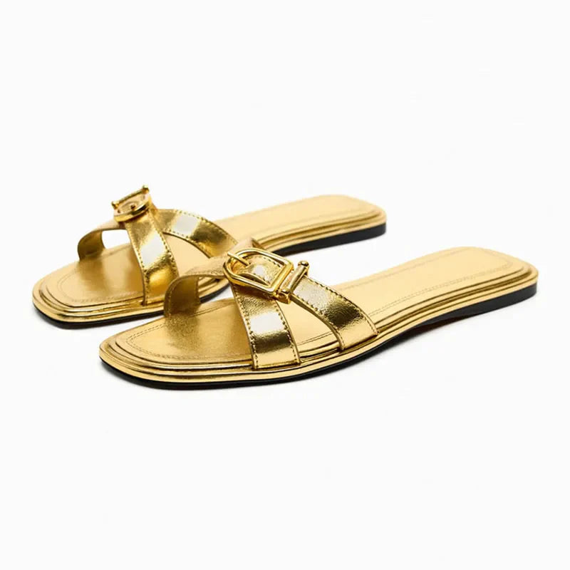 Anna-Berg | Slide Sandal, Italian Leather