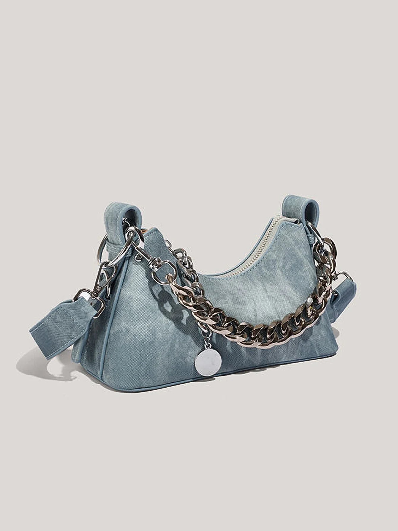 Anna-Berg | Denim Chain Bag