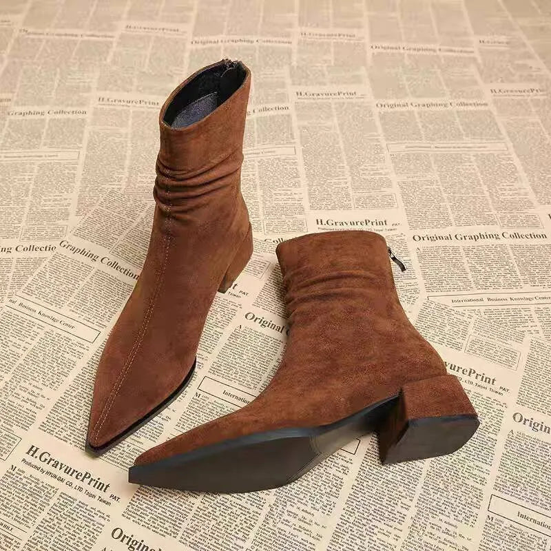 Anna-Berg | Leather Ankle Boots
