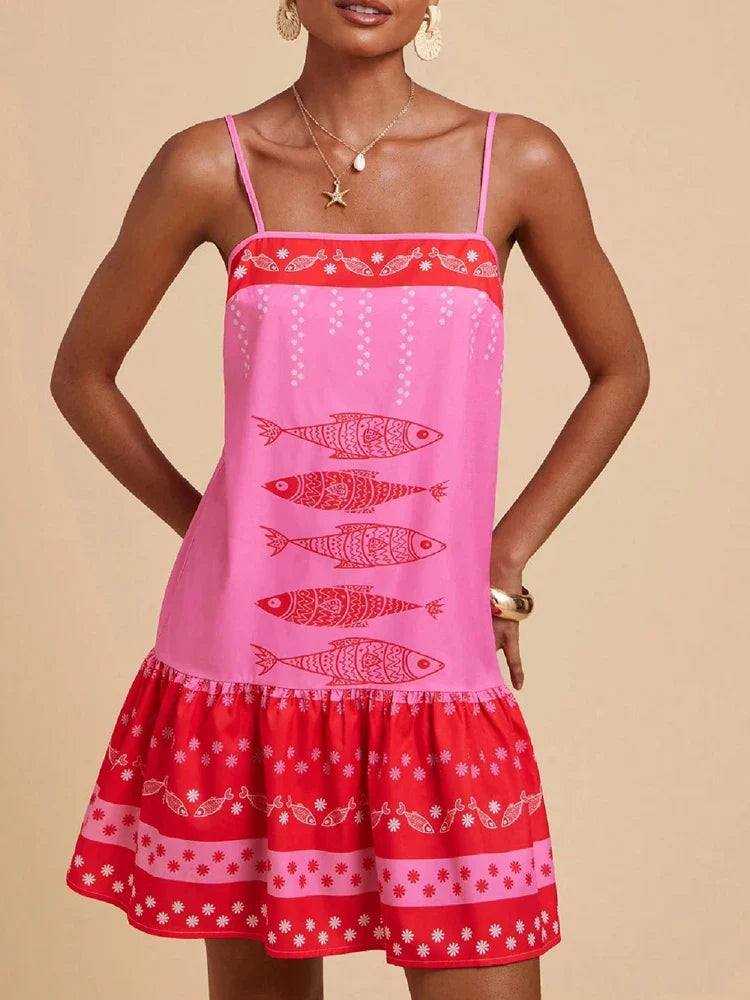 Anna-Berg | Ruffled Midi Cotton Dress