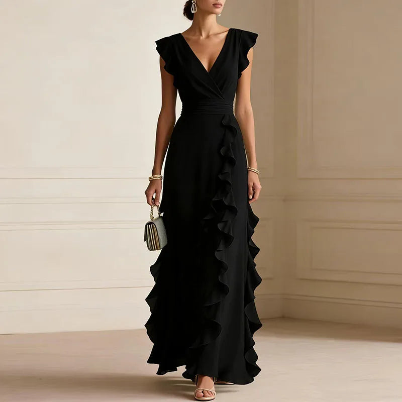 Anna-Berg | Ruffle Trim Dress