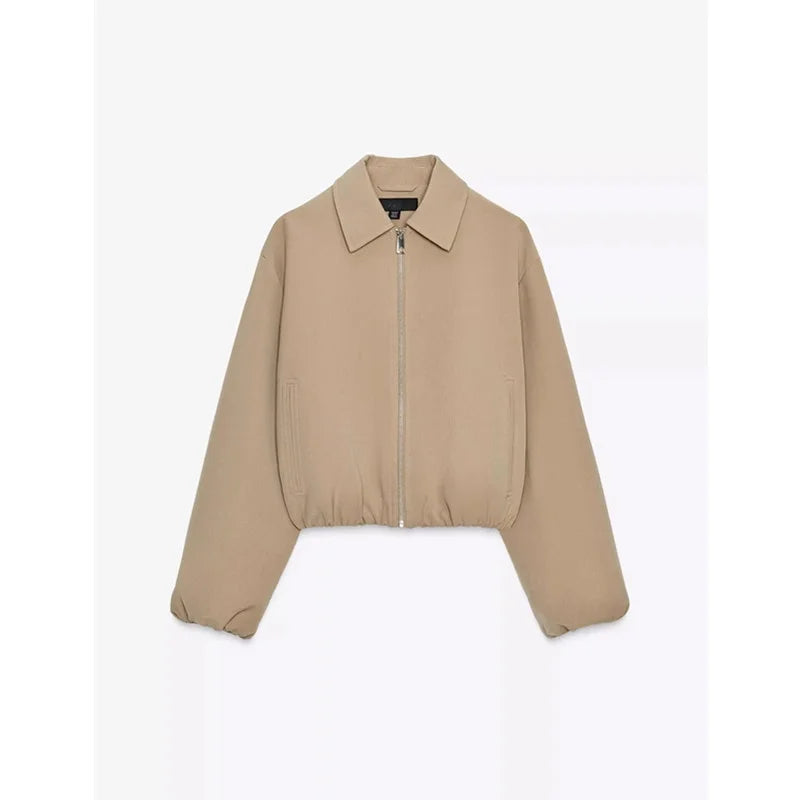 Anna-Berg | Zip-Up Quilted Polyester Jacket
