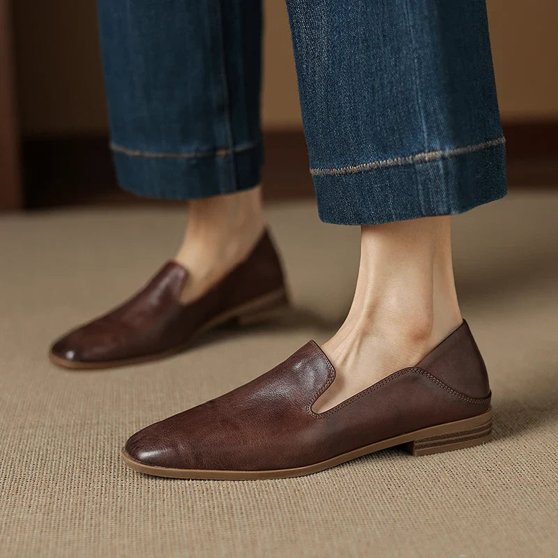 Anna-Berg | Black Leather Loafers