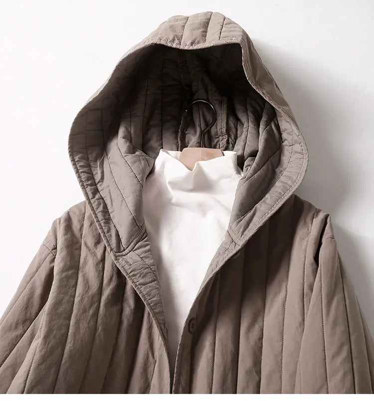 Anna-Berg | Quilted Hooded Coat