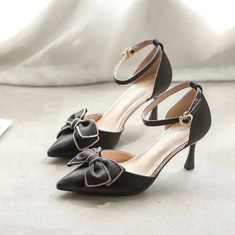 Anna-Berg | Elegant Pointed Toe Heels in Leather