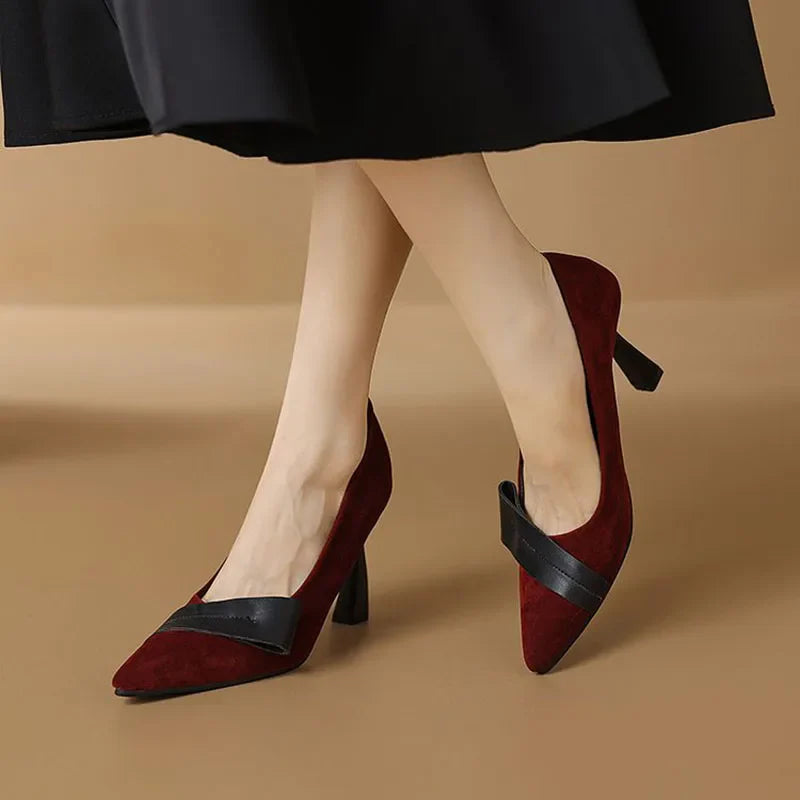 Anna-Berg | Elegant Pointed Toe Heels in Leather