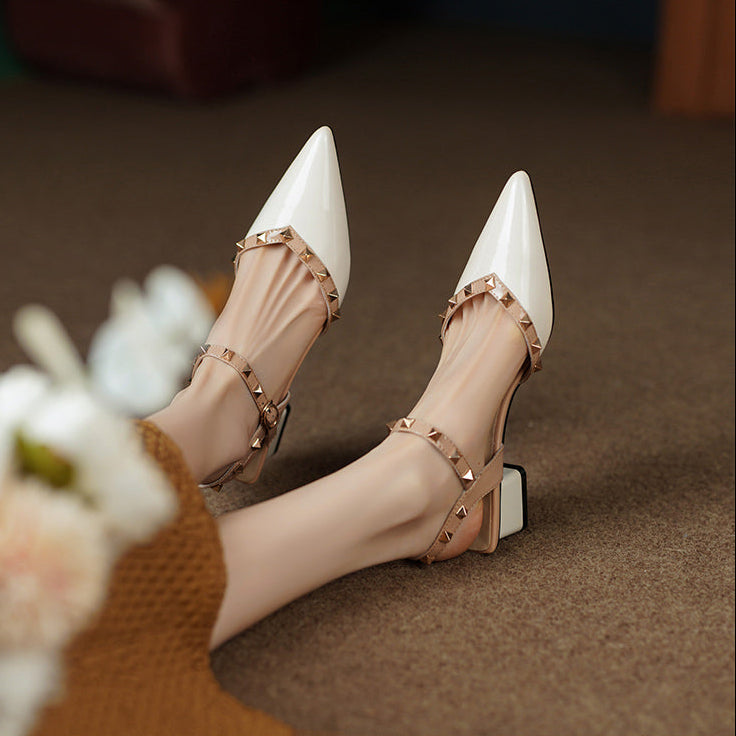 Anna-Berg | Classic Pointed Toe Leather Heels