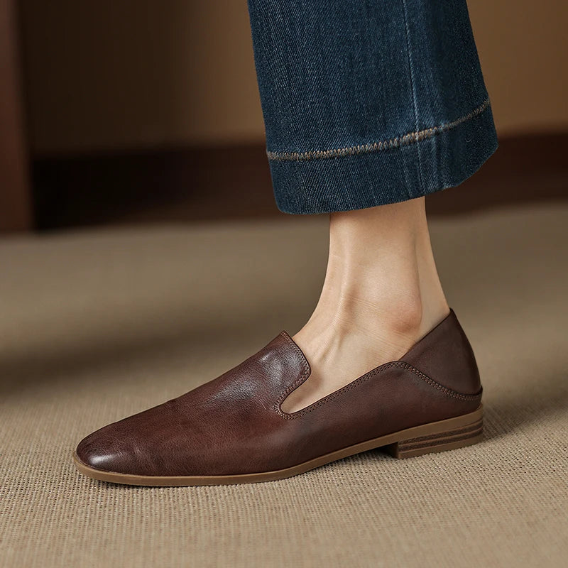 Anna-Berg | Black Leather Loafers