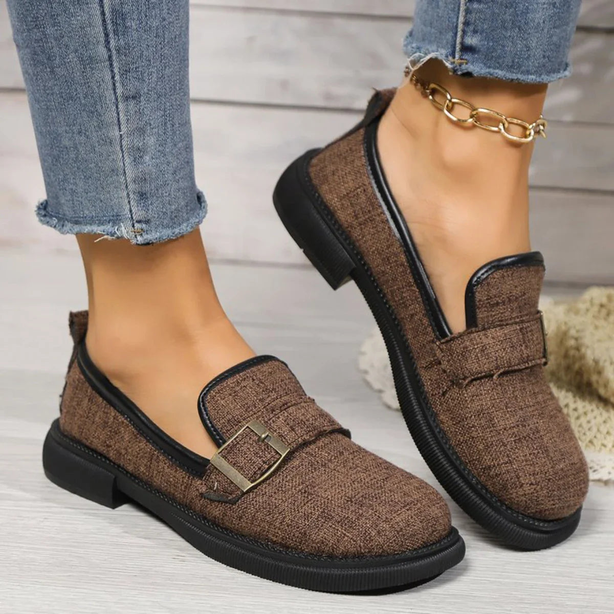 Anna-Berg | Canvas Slip-On Shoes