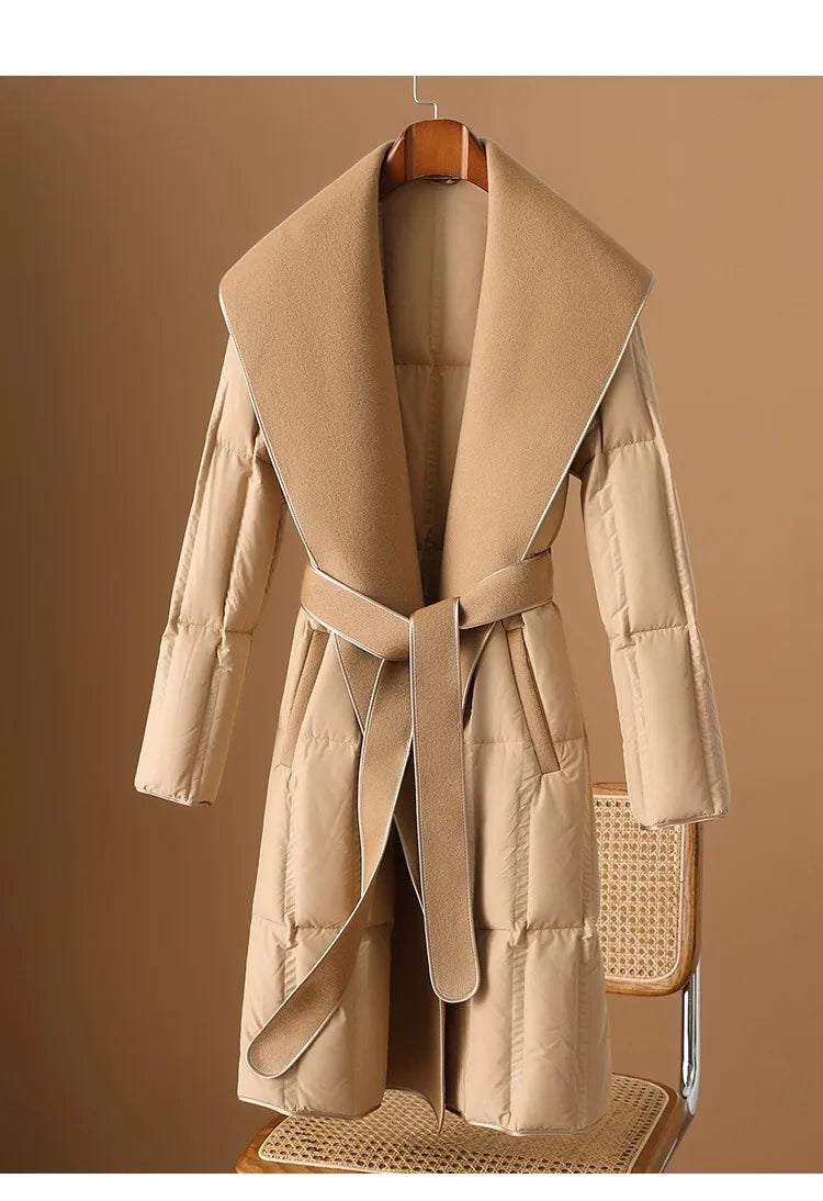 Anna-Berg | Down Coat, Wool Collar