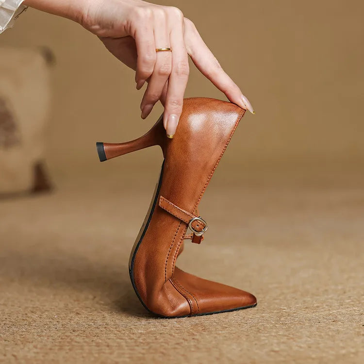 Anna-Berg | Genuine Leather Heels