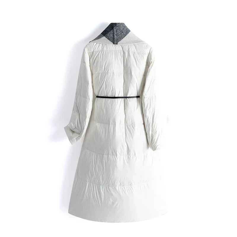 Anna-Berg | Down Coat, Wool Panel