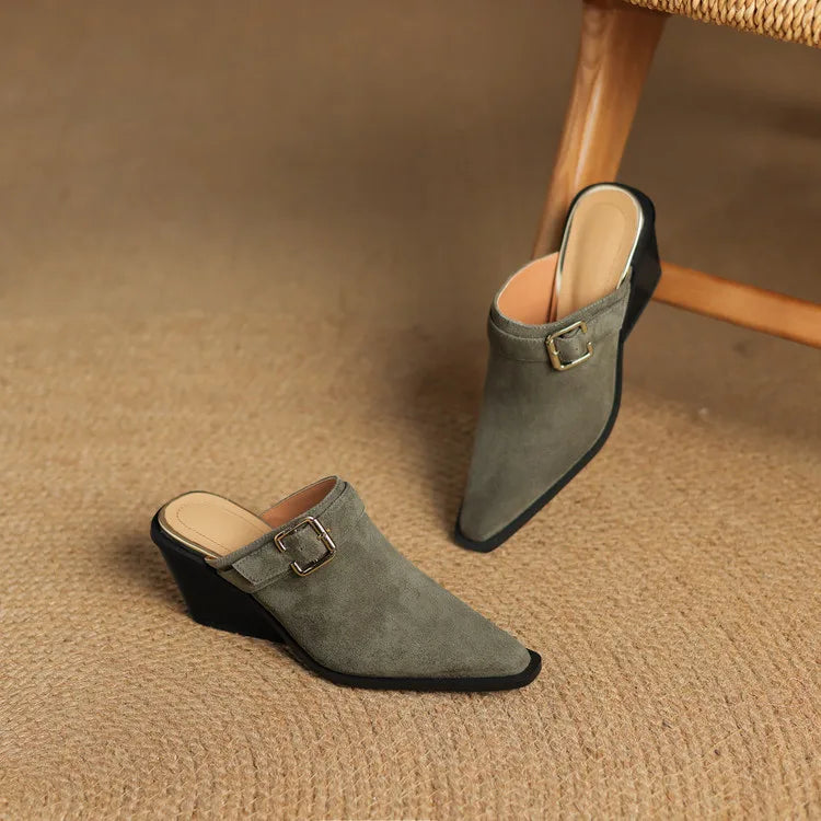 Anna-Berg | Suede Mules