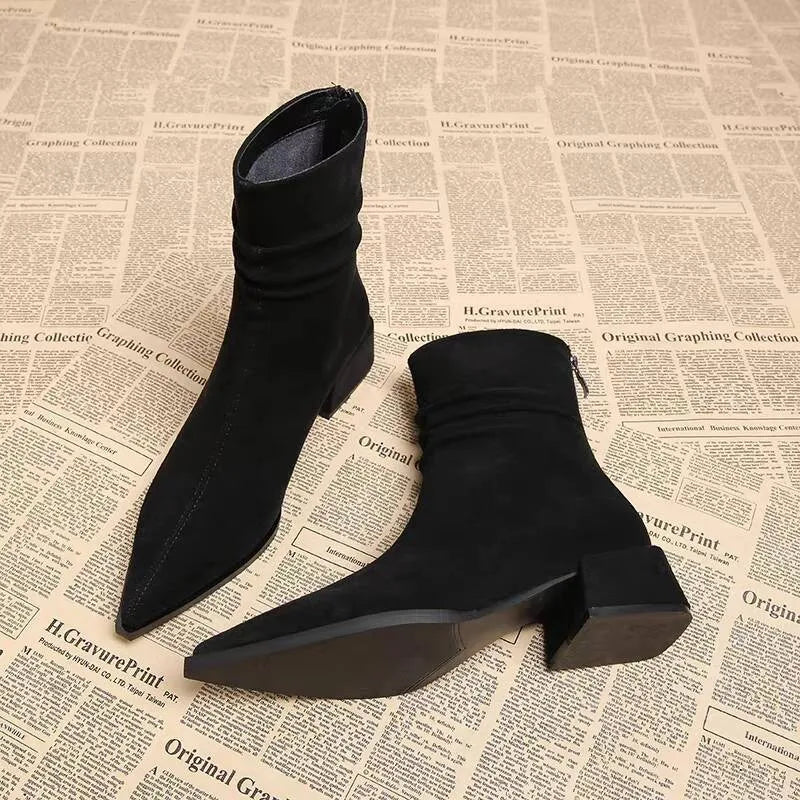 Anna-Berg | Leather Ankle Boots