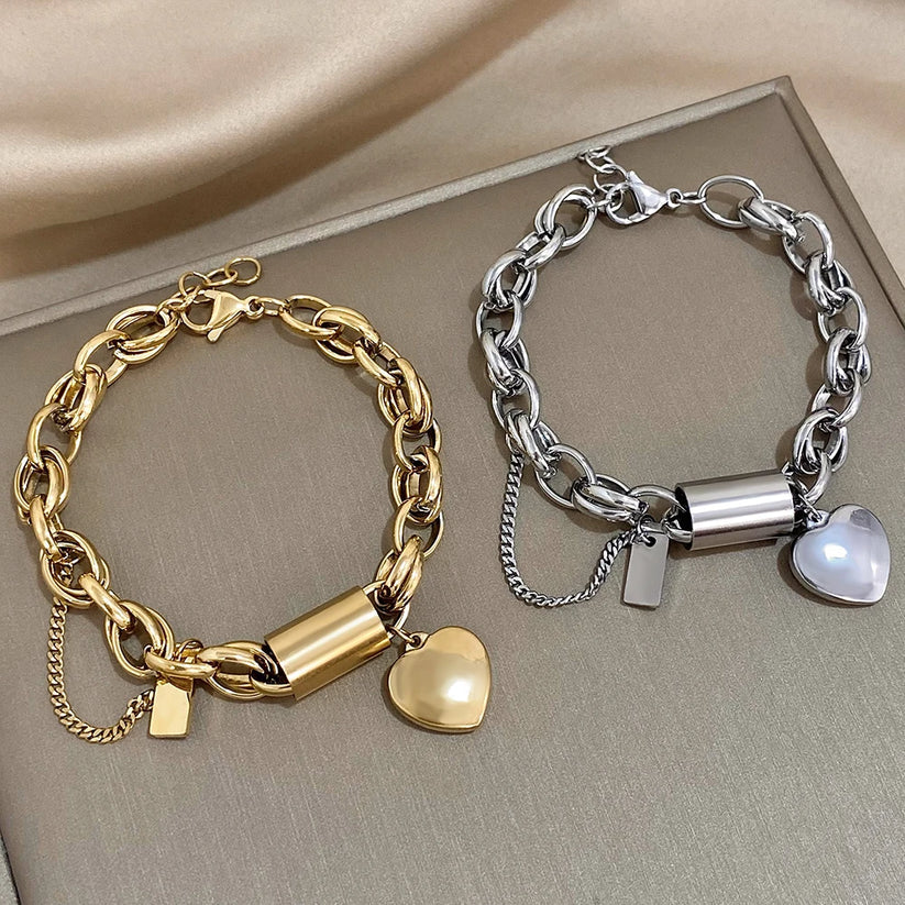 Heartwarming Chunky Bracelet Gold