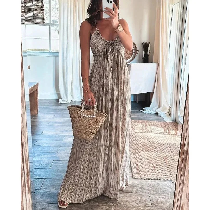 Anna-Berg | Long Sleeveless Dress