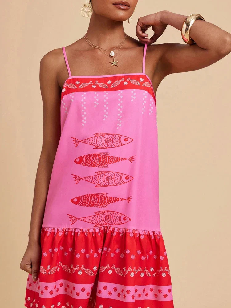 Anna-Berg | Ruffled Midi Cotton Dress