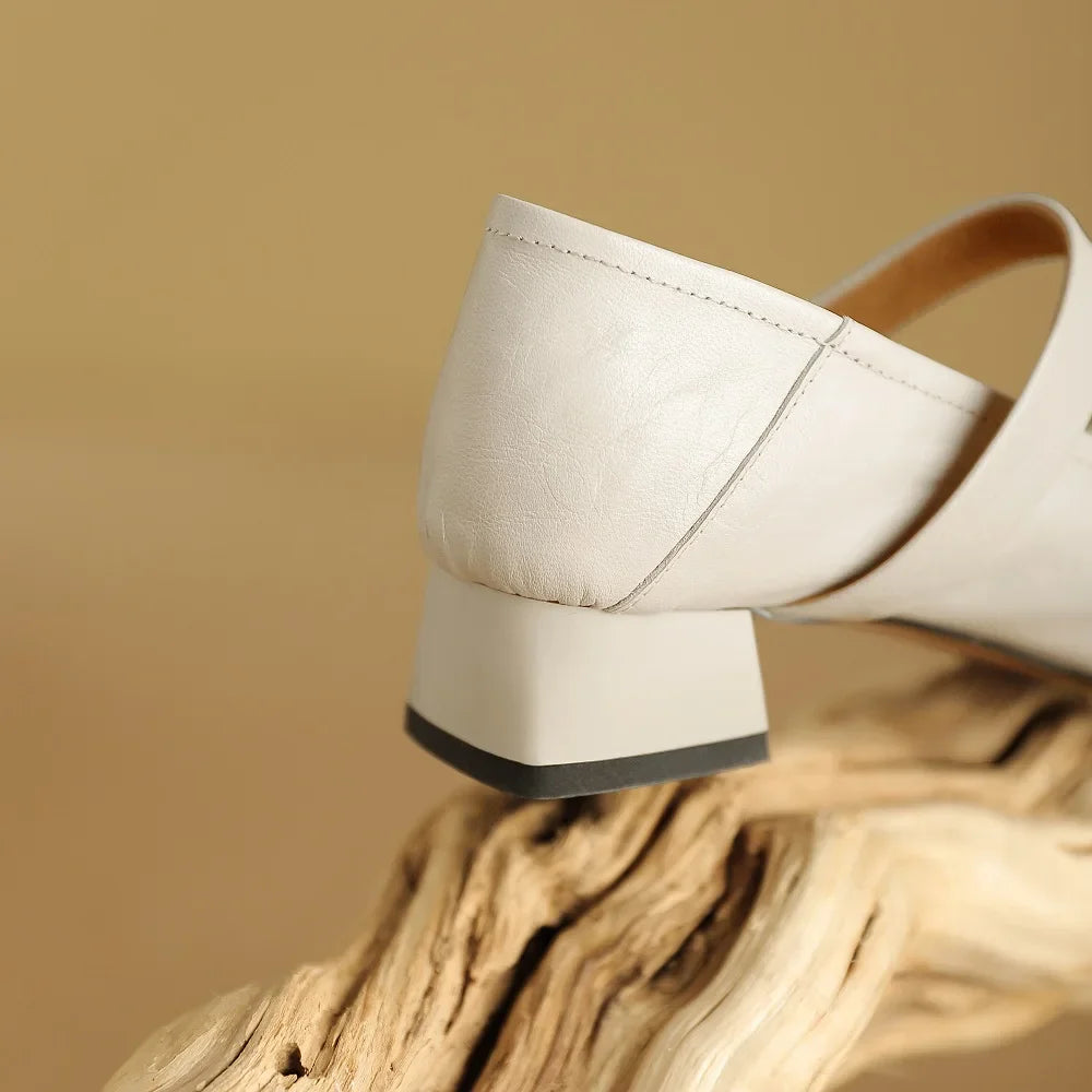 Anna-Berg | Merlot Leather Heels