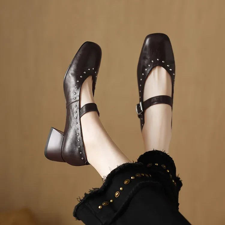 Anna-Berg | Genuine Leather Heels