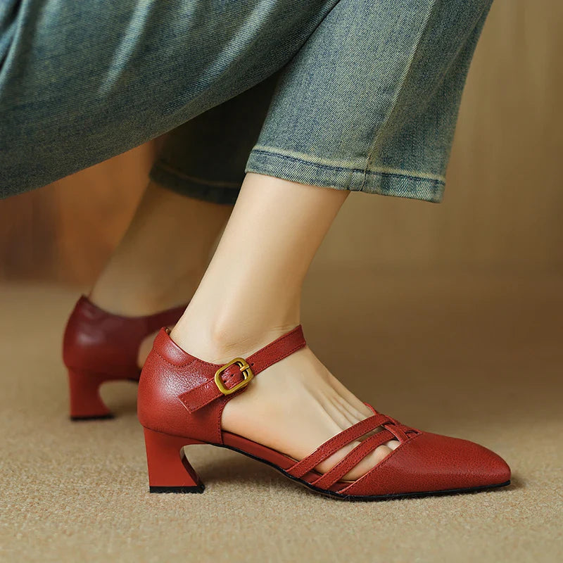 Anna-Berg | Genuine Leather Heels