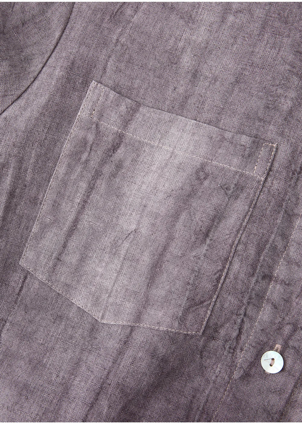 Anna-Berg | Pleated Button-Up Linen Shirt