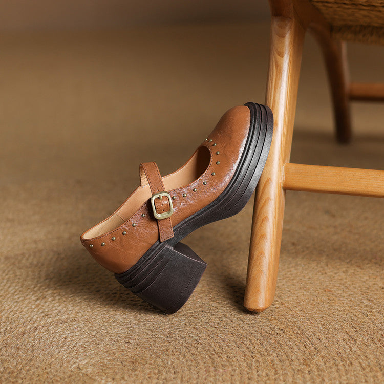 Anna-Berg | Genuine Leather Heels
