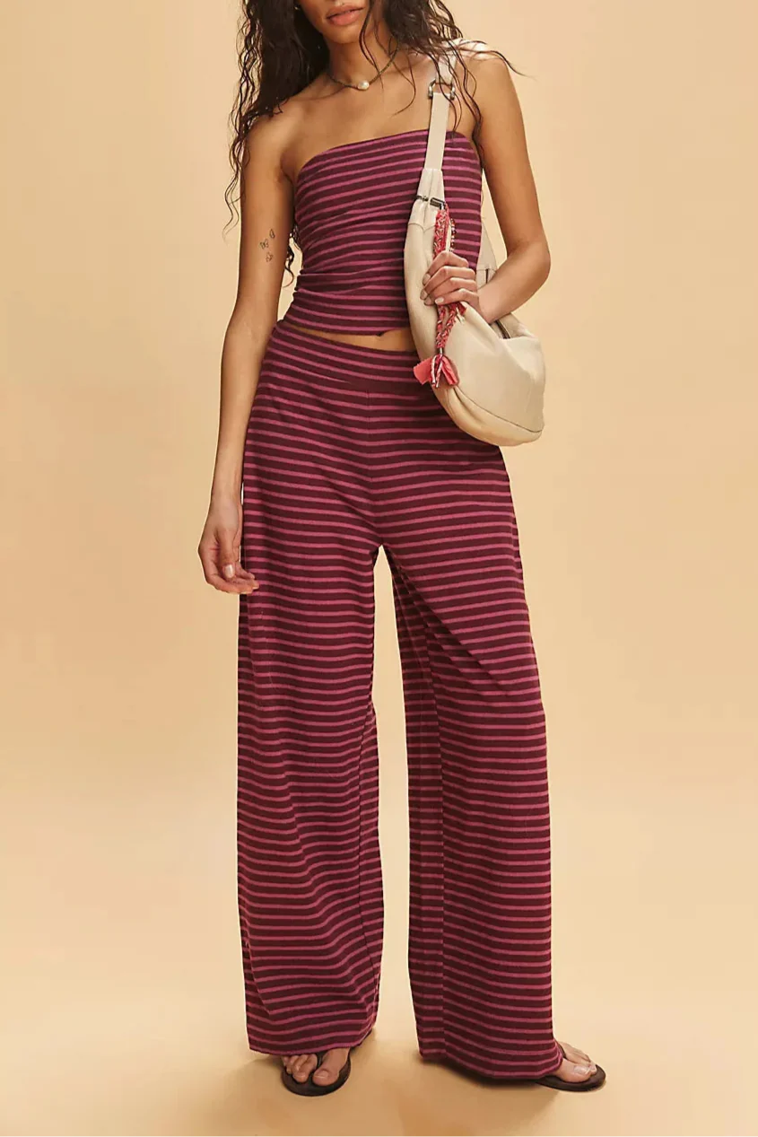 Anna-Berg | Striped Relaxed-Fit Linen Set